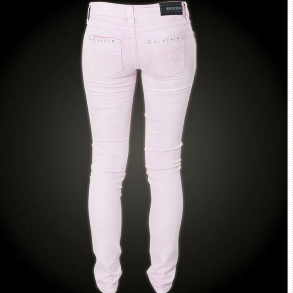 NWT Women's Affliction Raquel Maxine Pink Skinny Jeans - Picture 13 of 16
